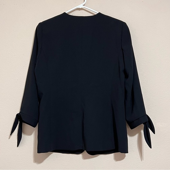 CeCe• Tie Sleeve Open Front Blazer Size 4 - Picture 6 of 12